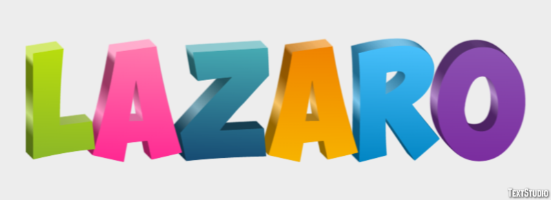 Lazaro Efecto de Texto
