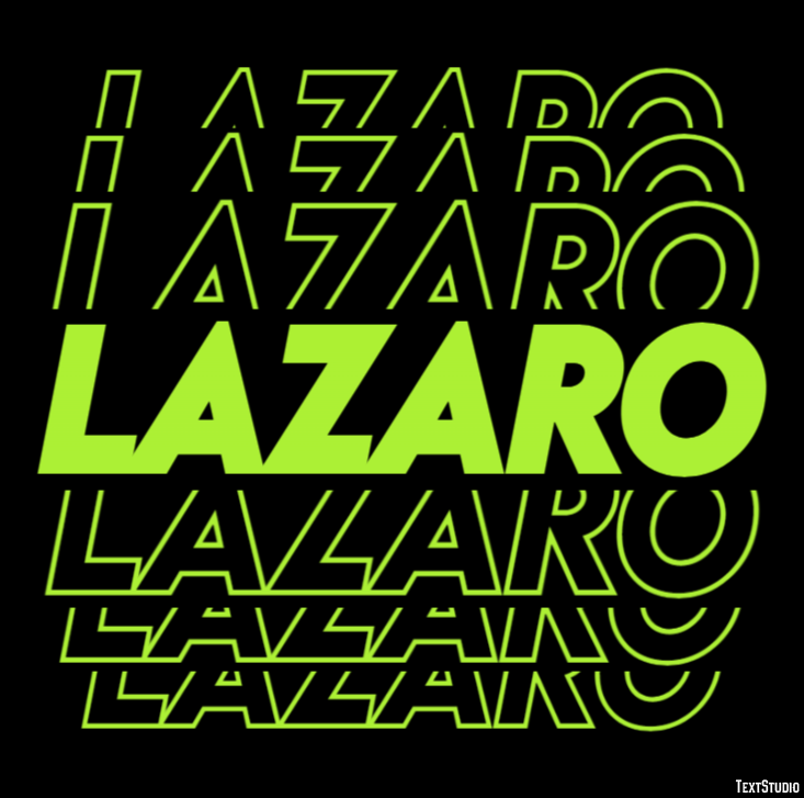 Lazaro テキスト効果