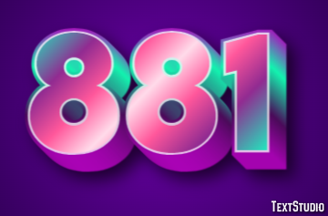 881 Texteffekt