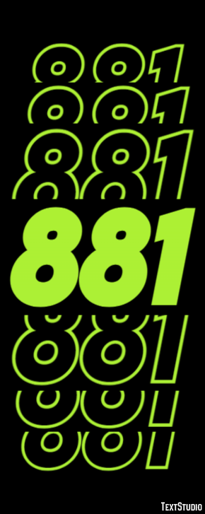 881 Tekst Effect