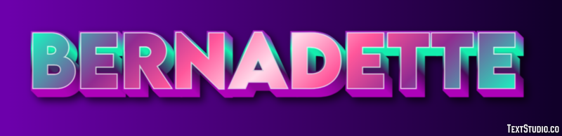 Bernadette Text Effect