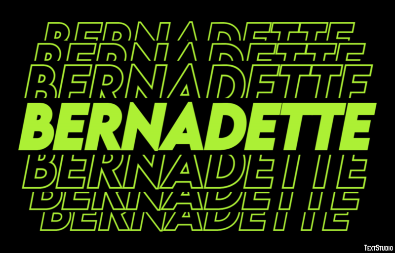 Bernadette Text Effect
