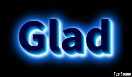 Glad Text Effect