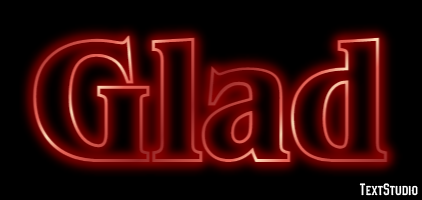 Glad Text Effect