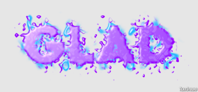 Glad Text Effect
