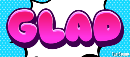 Glad Text Effect