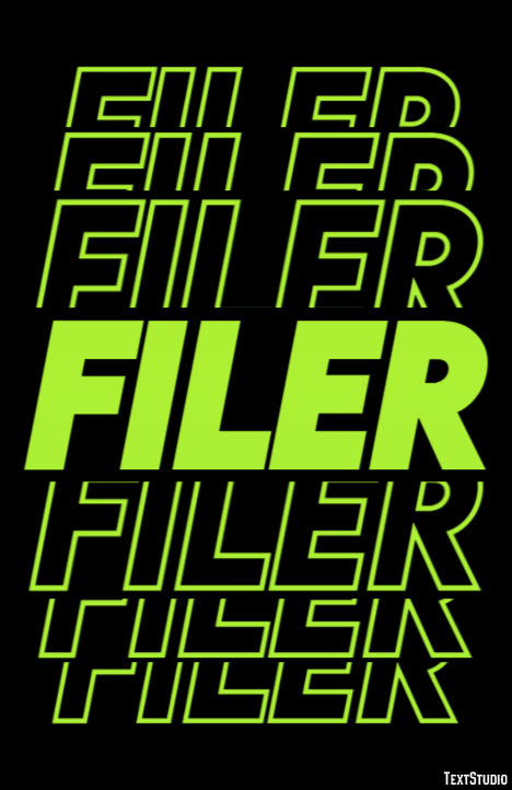 Filer Text Effect