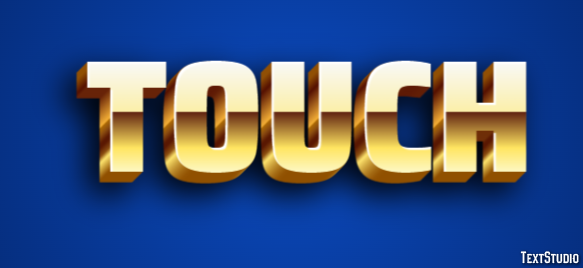 Touch Efeito de texto