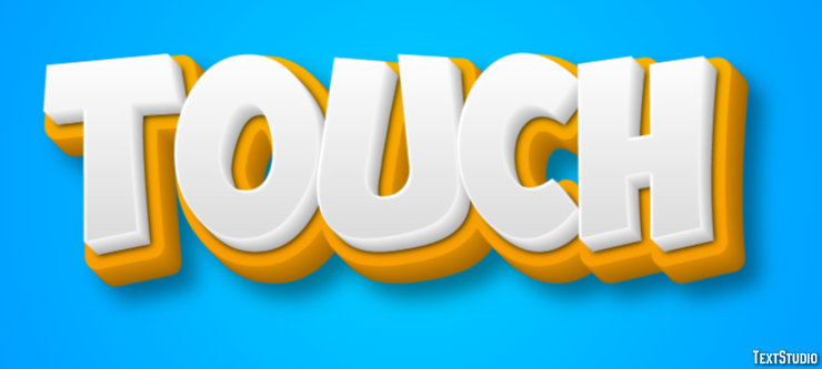 Touch Efeito de texto