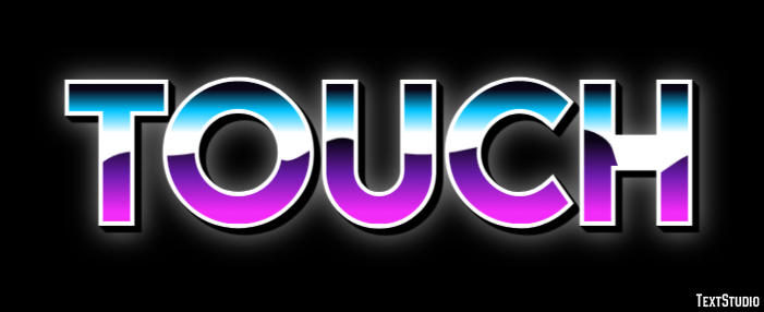 Touch Efeito de texto