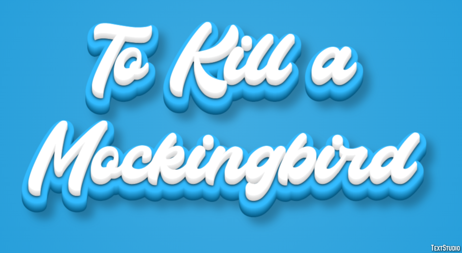 To Kill a Mockingbird Text Effect