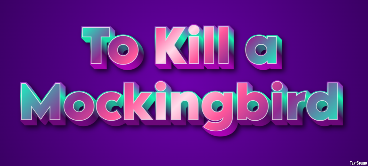 To Kill a Mockingbird Text Effect