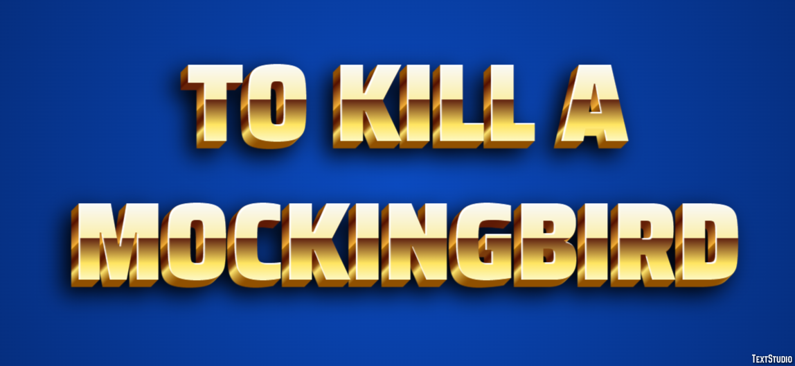 To Kill a Mockingbird Effet de Texte