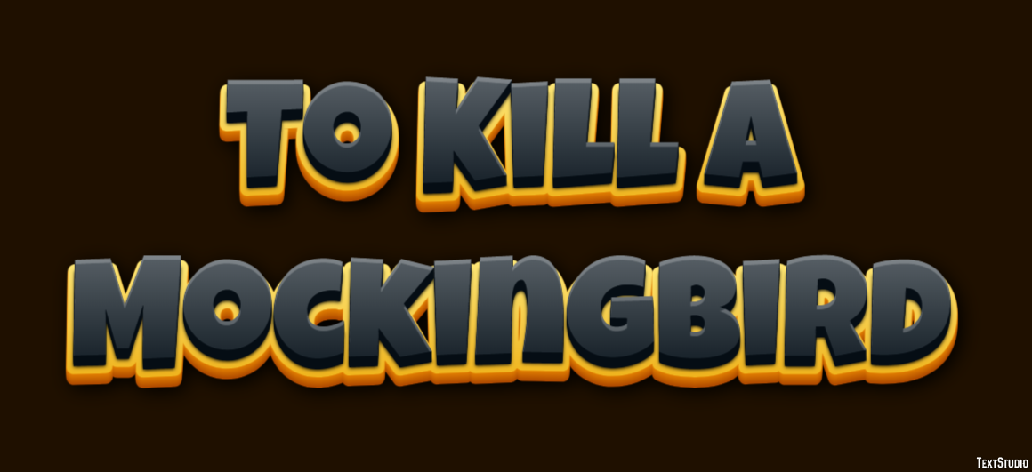To Kill a Mockingbird Tekst Effect