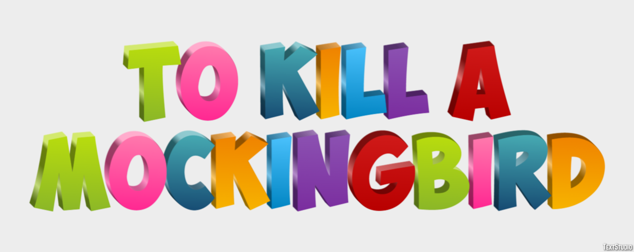 To Kill a Mockingbird Text Effect