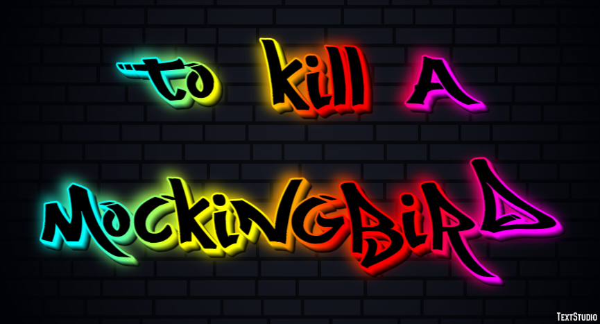To Kill a Mockingbird Text Effect