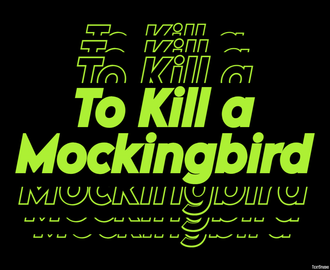 To Kill a Mockingbird Efekt tekstowy