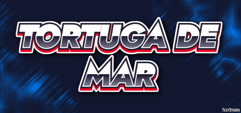 Tortuga de mar Efecto de Texto