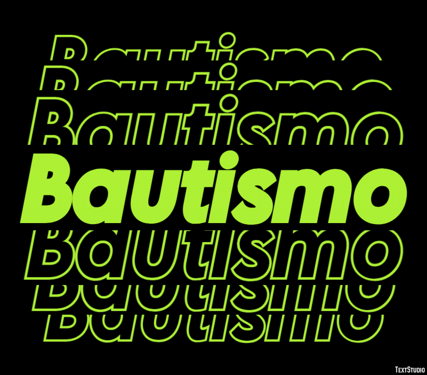 Bautismo Tekst Effect