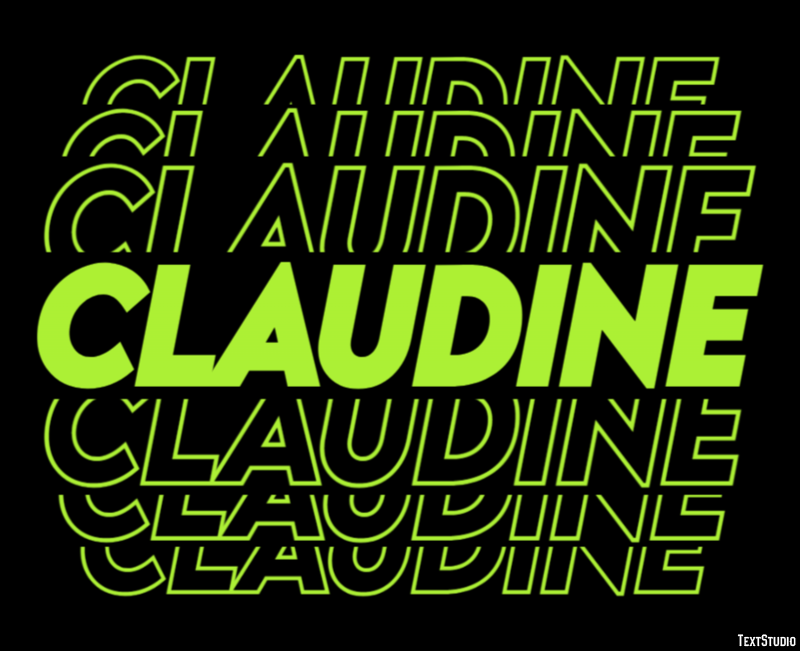 Claudine Effetto testo