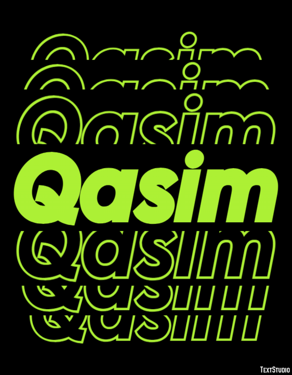Qasim Tekst Effect