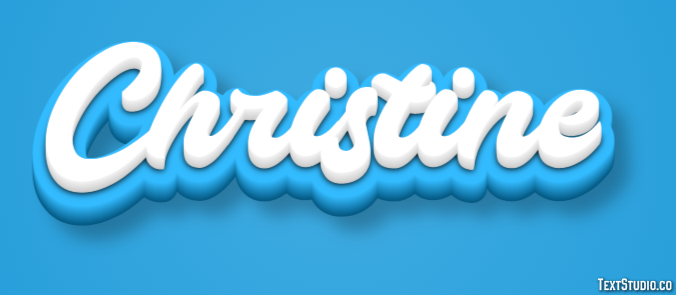 Christine Text Effect