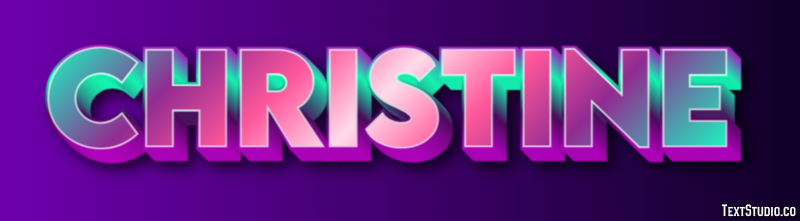 Christine Text Effect
