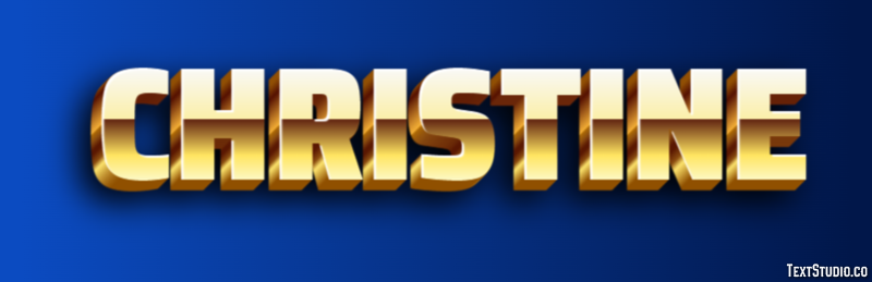 Christine Text Effect