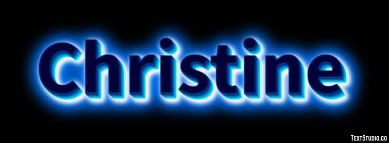 Christine Texteffekt