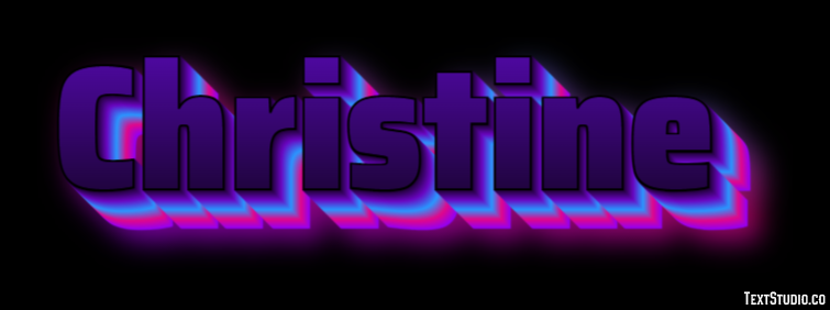 Christine Text Effect
