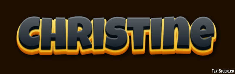 Christine Text Effect