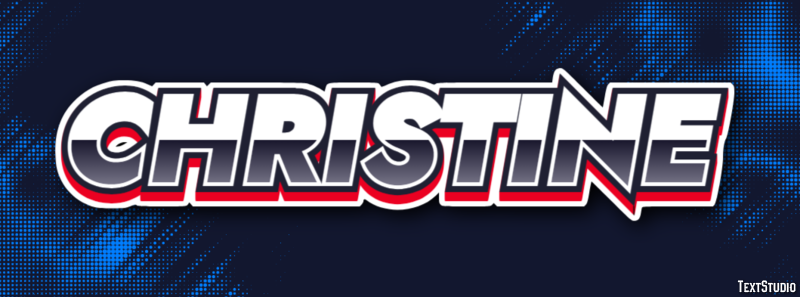 Christine Text Effect