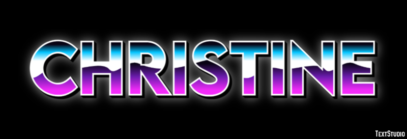 Christine Text Effect