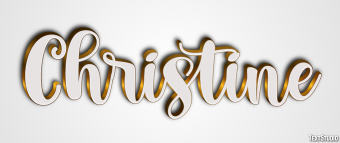 Christine Text Effect