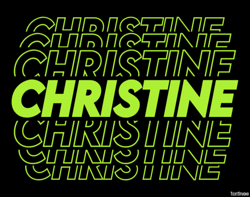 Christine Text Effect