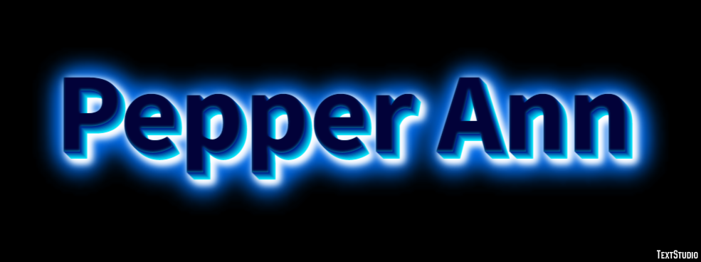 Pepper Ann Text Effect