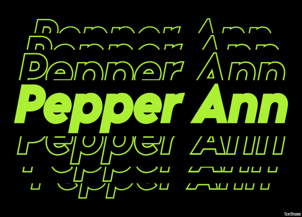 Pepper Ann Texteffekt