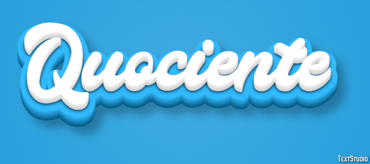 Quociente Efecto de texto