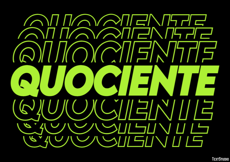 Quociente Efecto de texto