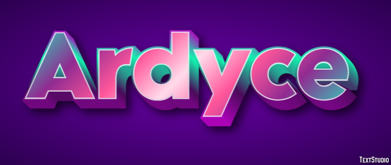 Ardyce Text effect