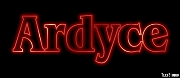 Ardyce Text effect