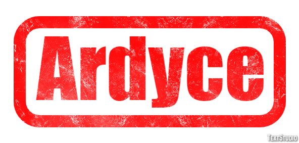 Ardyce Text effect