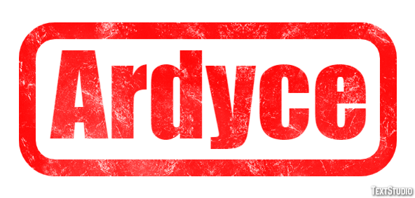 Ardyce Efeito de texto