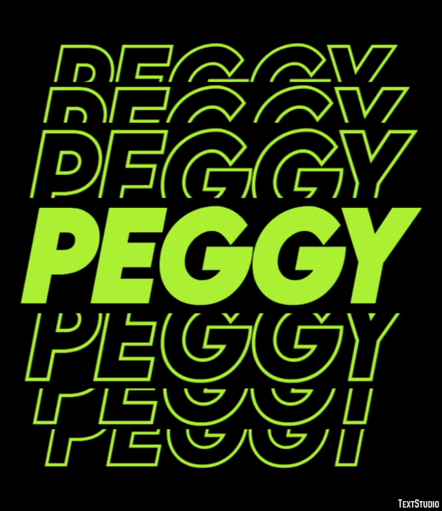 Peggy Text Effect