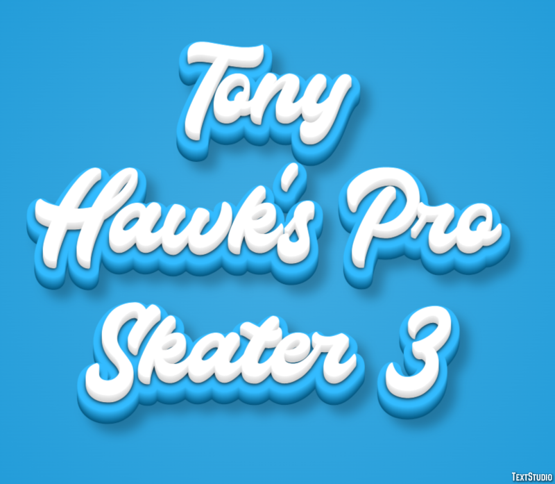 Tony Hawk's Pro Skater 3 Tekst Effect