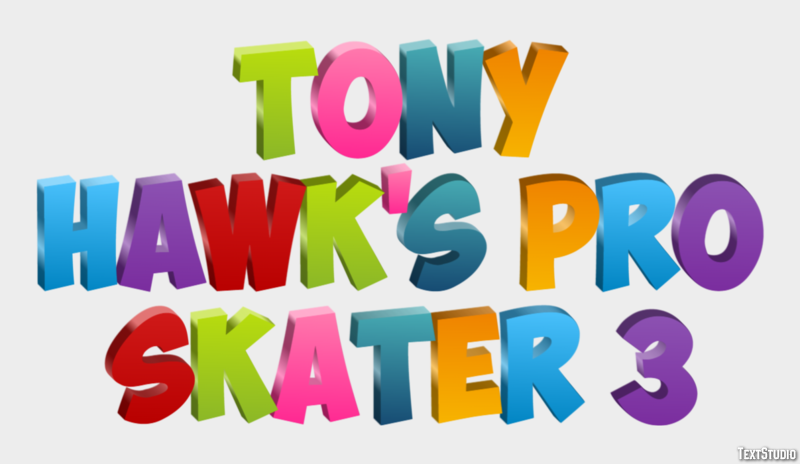 Tony Hawk's Pro Skater 3 Tekst Effect