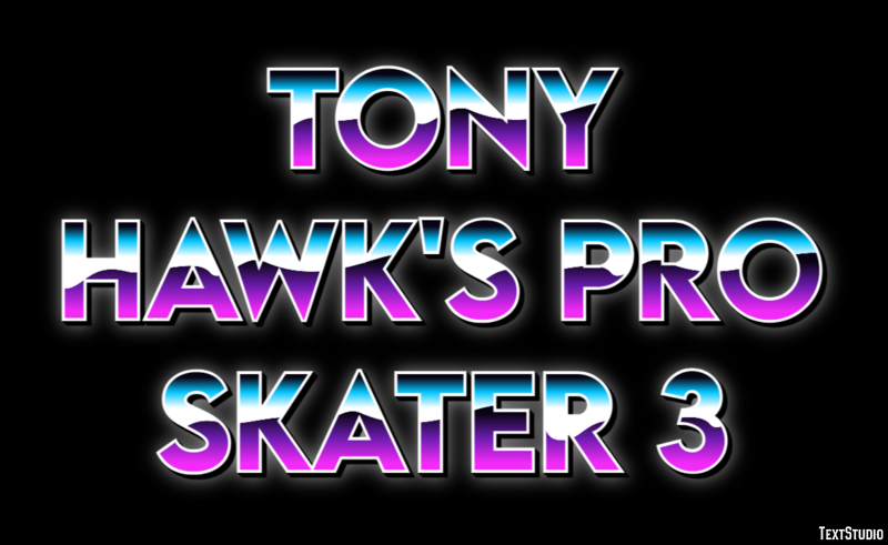 Tony Hawk's Pro Skater 3 Tekst Effect