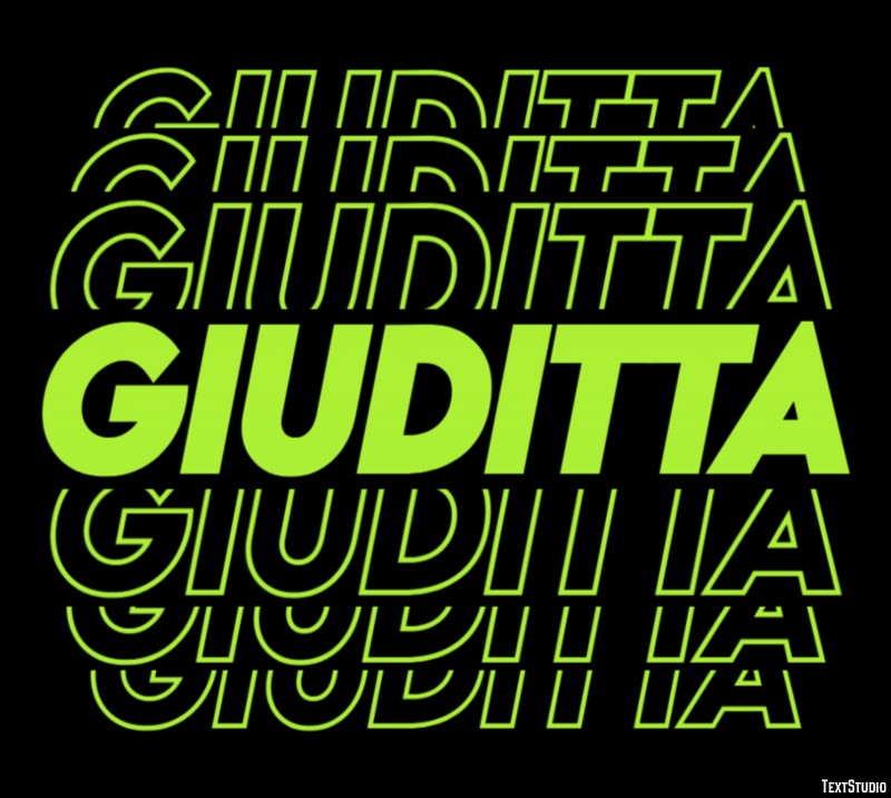 Giuditta Effetto testo