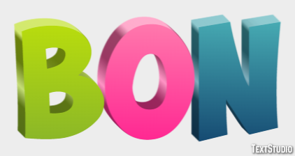 Bon Texteffekt