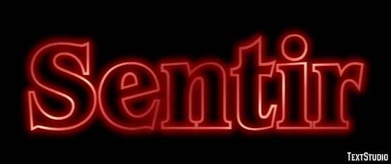 Sentir Efeito de texto